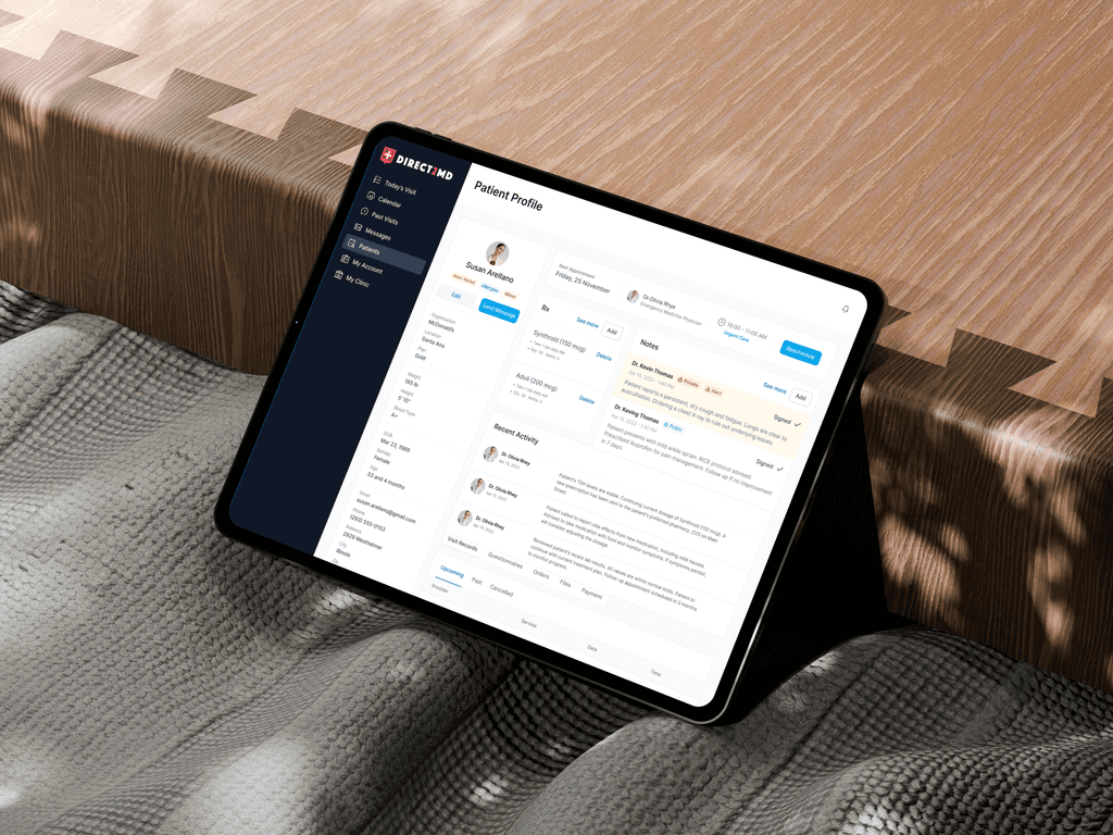 Direct2Care project preview for Direct2MD